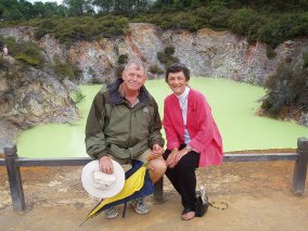 Marcia and Barry in New Zealand